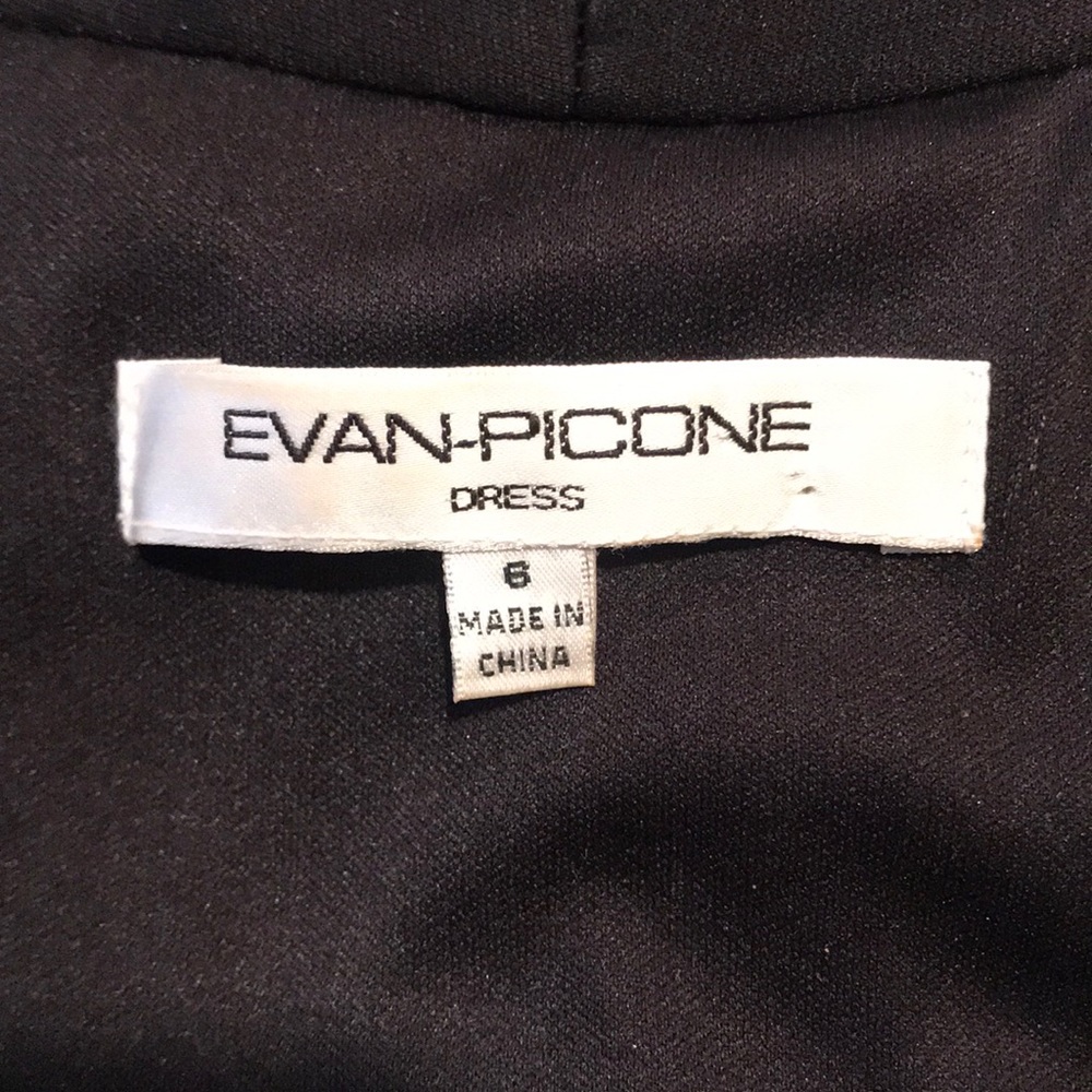Evan Picone Black, Purple, Green Halter Dress Size 8 - Picture 3 of 7